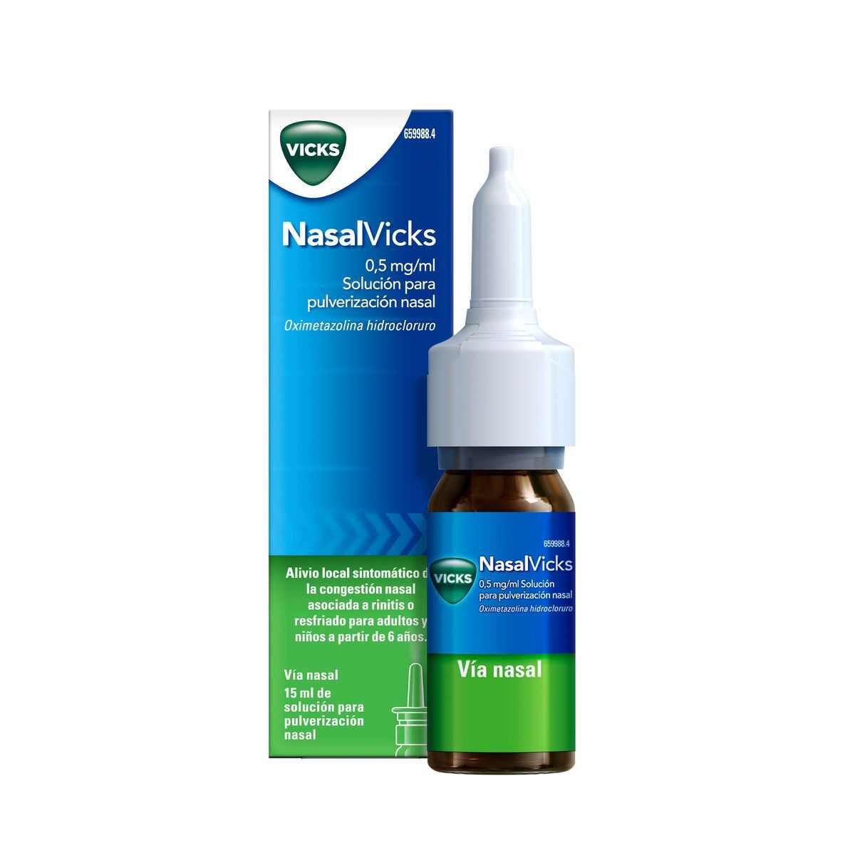 Imagen de NasalVicks 0,5 mg/ml solución para pulverización nasal